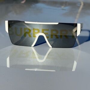 Burberry White and Black Sunglasses
